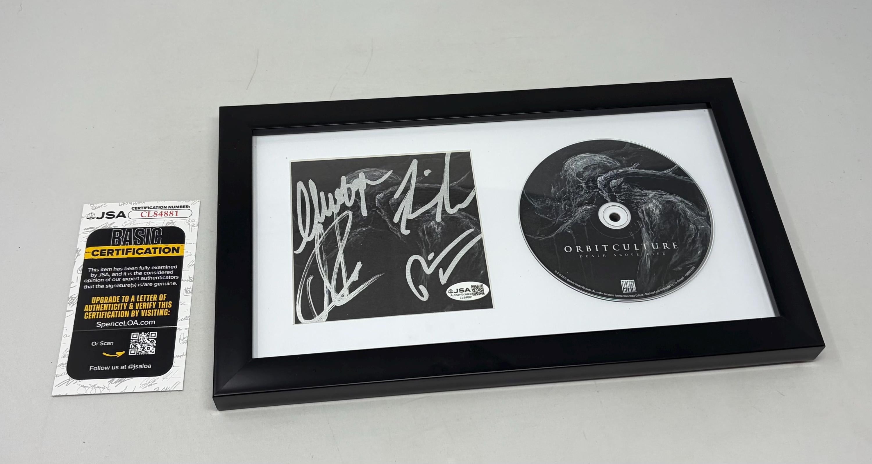 Orbit Culture Signed Death Above Life CD Booklet Framed JSA COA - Etsy