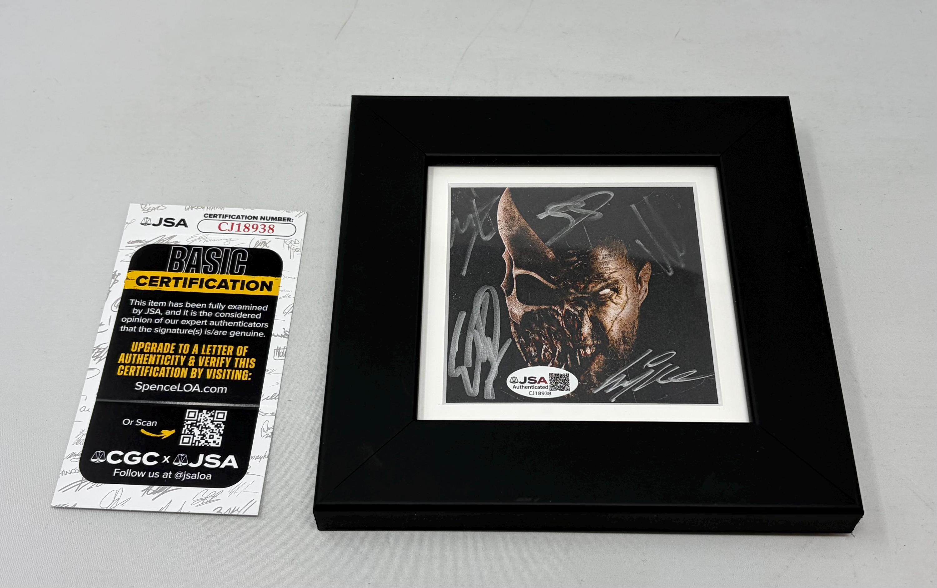 Slaughter to Prevail Signed Grizzly Insert Framed JSA COA - Etsy