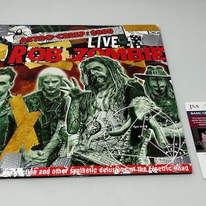 Rob Zombie signiertes White Zombie Astro Creep Album JSA COA