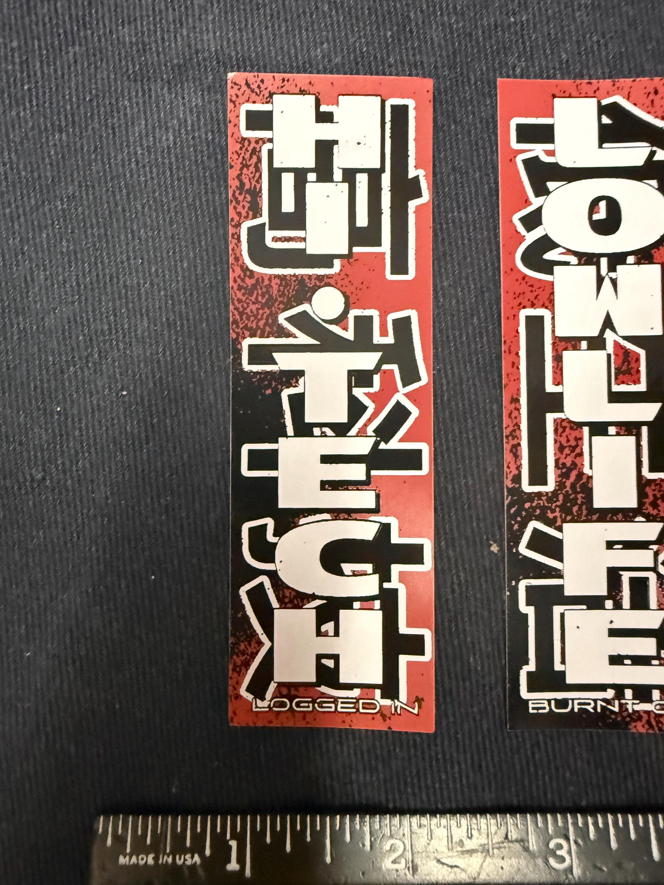 Hi Tech Low Life Cyberpunk Sticker Bumper Sticker Set (red 2 Stickers ...