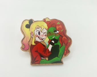 Harlivy Pin: Harley Quinn & Poison Ivy