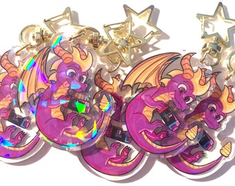 Spyro sparkle keychain!!!