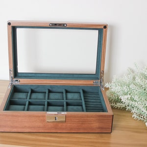 Mens watch box engraved, wood box drawer, Watch box for men wood, Watch case wood, Wood watch box, gift for boyfriend, gift for father