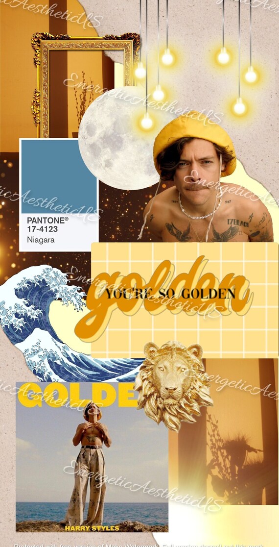 Harry Styles Golden Phone Wallpaper Harry Styles Golden Etsy