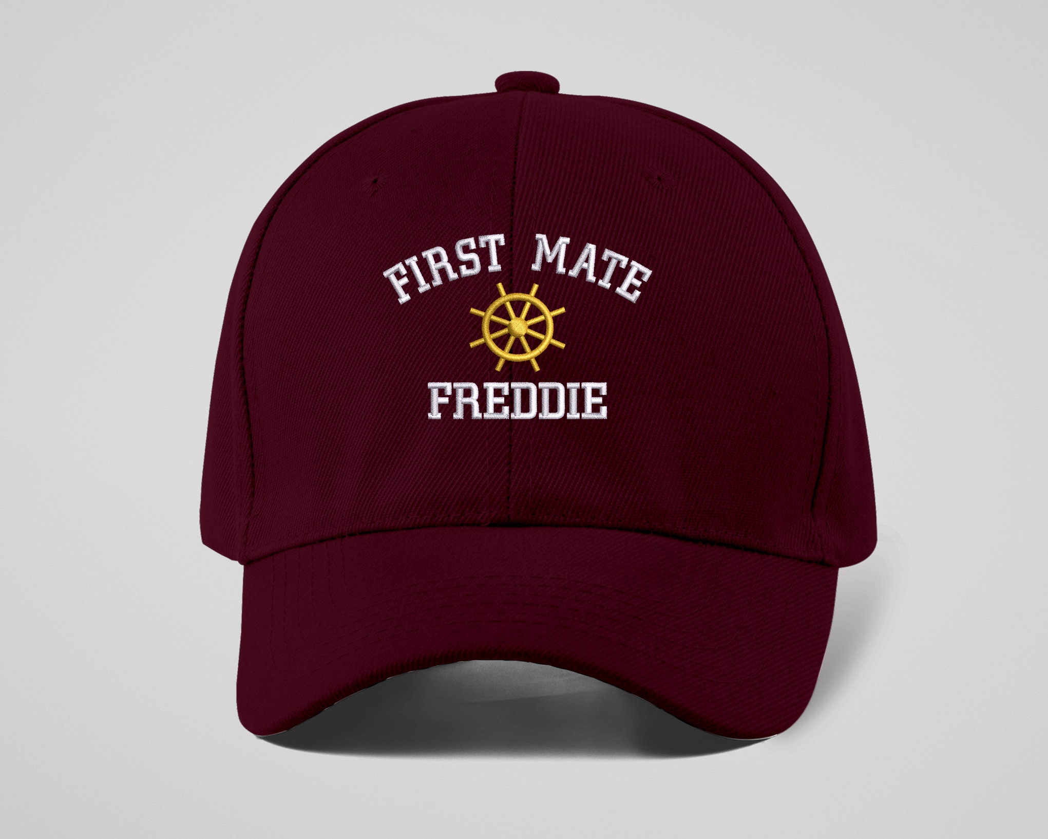 Custom Captain Hats, Embroidered Baseball Cap, Personalised Captain