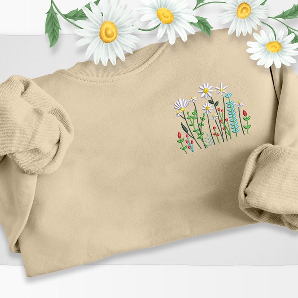 Natural Style Knitted Multi-Color Three-Dimensional Flower Characteristic Sweater main image 0