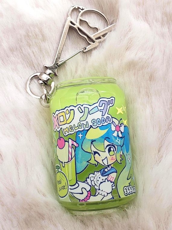 Hatsune Miku Vocaloid Popipo Vegetable Juice and Melon Soda Float