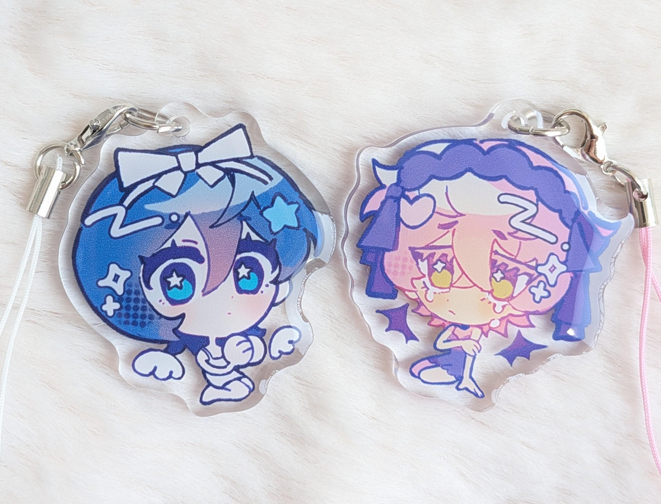 Alien Stage Mizi & Sua Acrylic Phone Charm Chibi Keychain - Etsy
