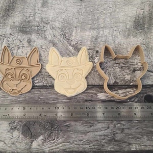 Chase, Skye, Everest, Rocky, Rubble, Tracker, Zuma and Marshall Inspired Cookie Cutters Paw image 3