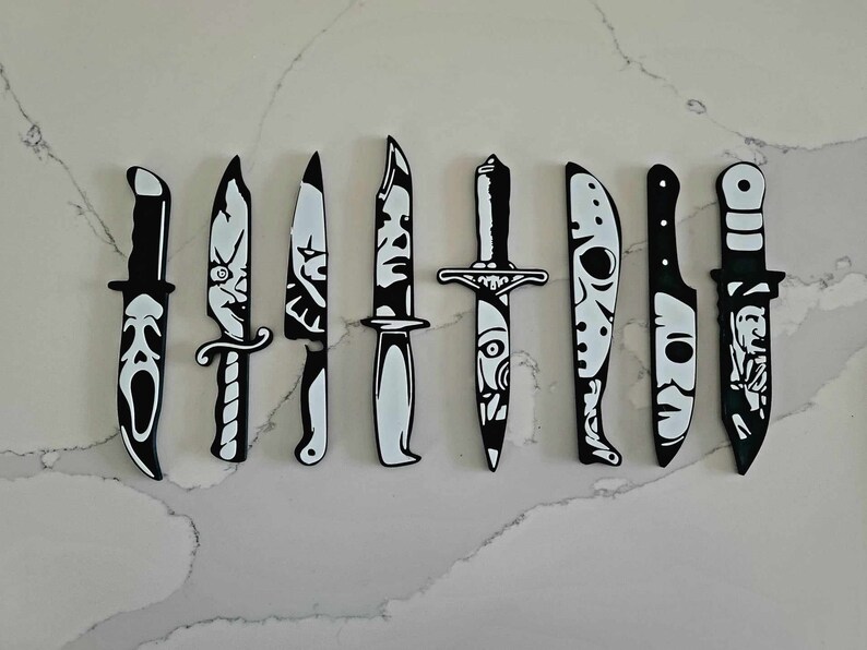 Horror Movie Knives Knife DXF SVG Png Jpeg Scream Ghost Face IT