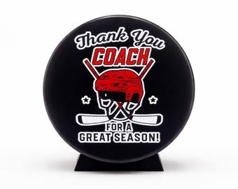 Thank you Coach, Hockey Coach Gift, Coach Gift, Engraved Puck, Coach Thank you. Hockey Puck, Hockey Puck Engraved, Hockey Coach Thank you