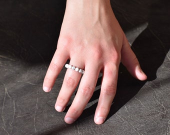 Handmade Bead Ring, Fidget Jewelry