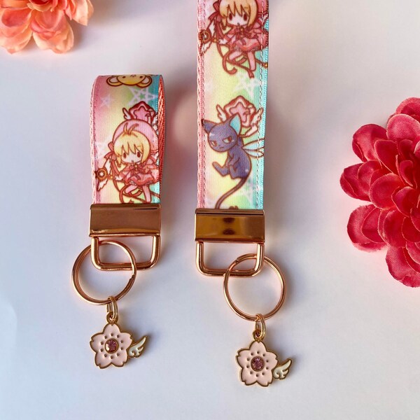 Anime Wristlet Keychain Etsy