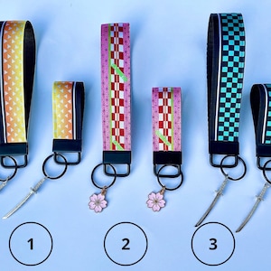 Anime inspired keychain wristlets