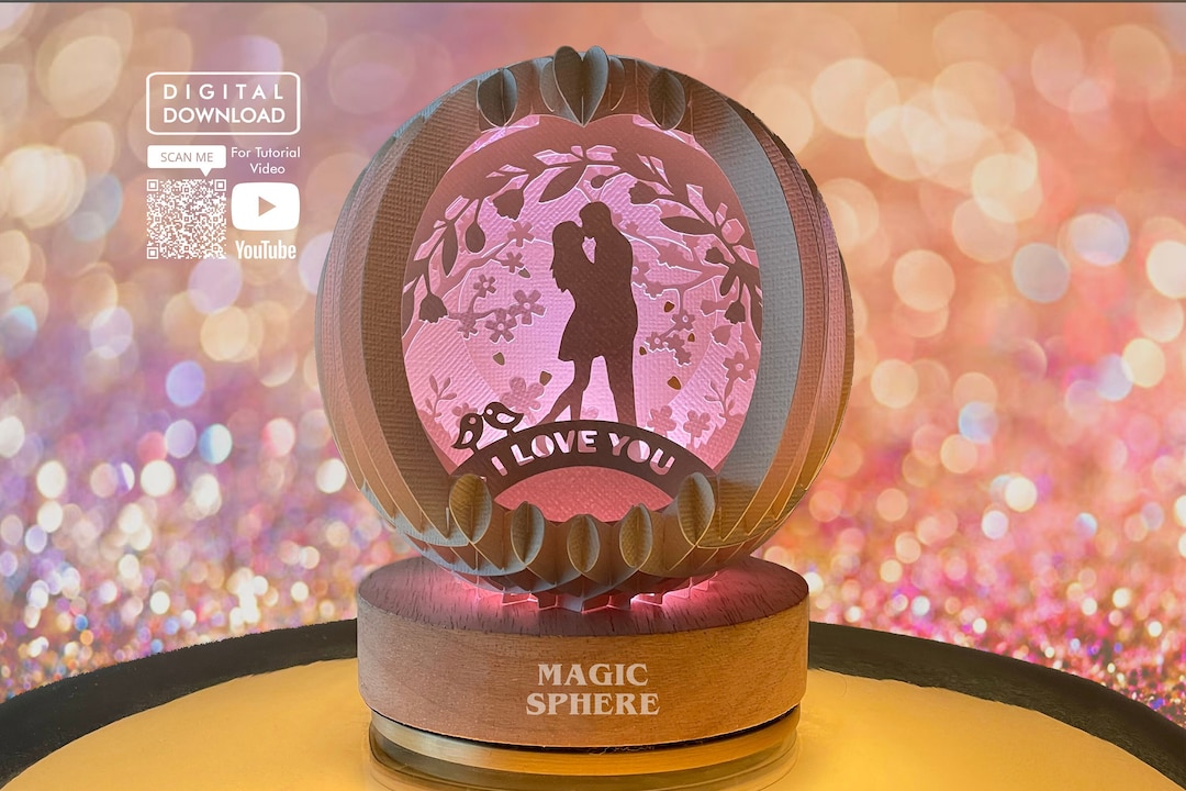 I Love You Card Template, 3D Anniversary Popup Card, Valentines Popup ...