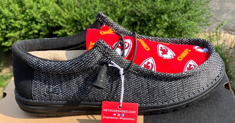 Men’s KC Chiefs Hey Dudes Grey - Etsy