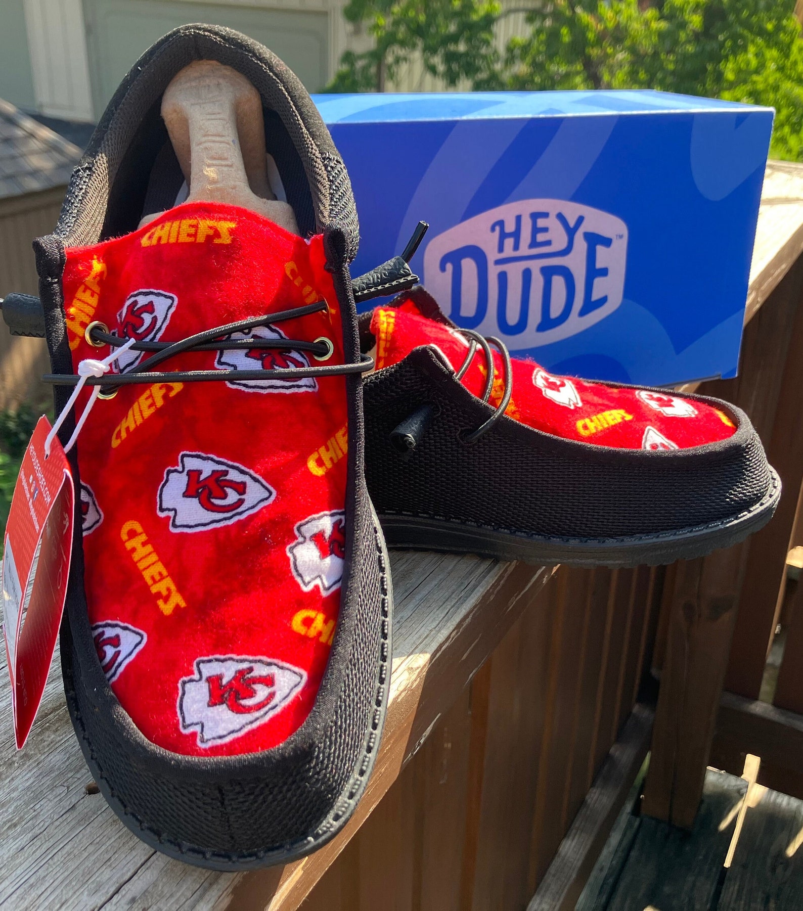Men’s Kansas City Chiefs Hey Dudes Black - Etsy