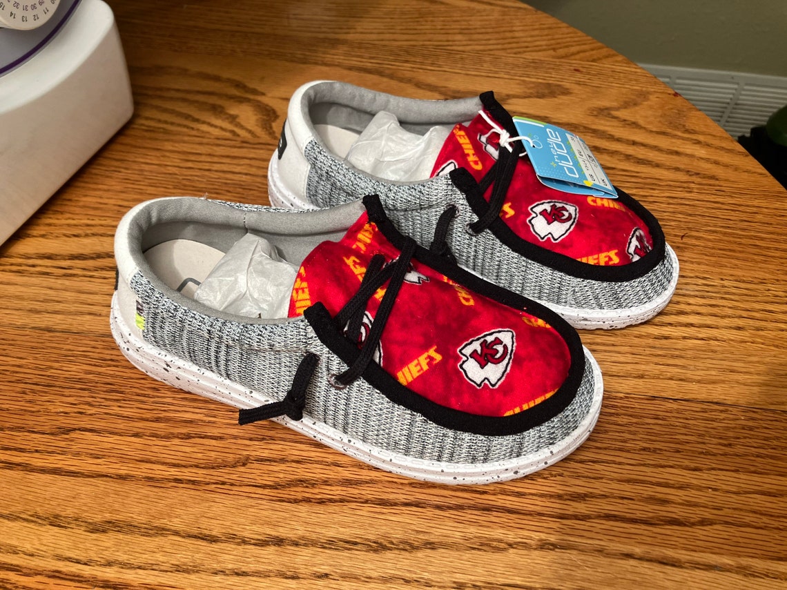 Kansas City Chiefs Hey Dudes - Etsy