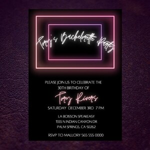 Bachelorette Party Invitation