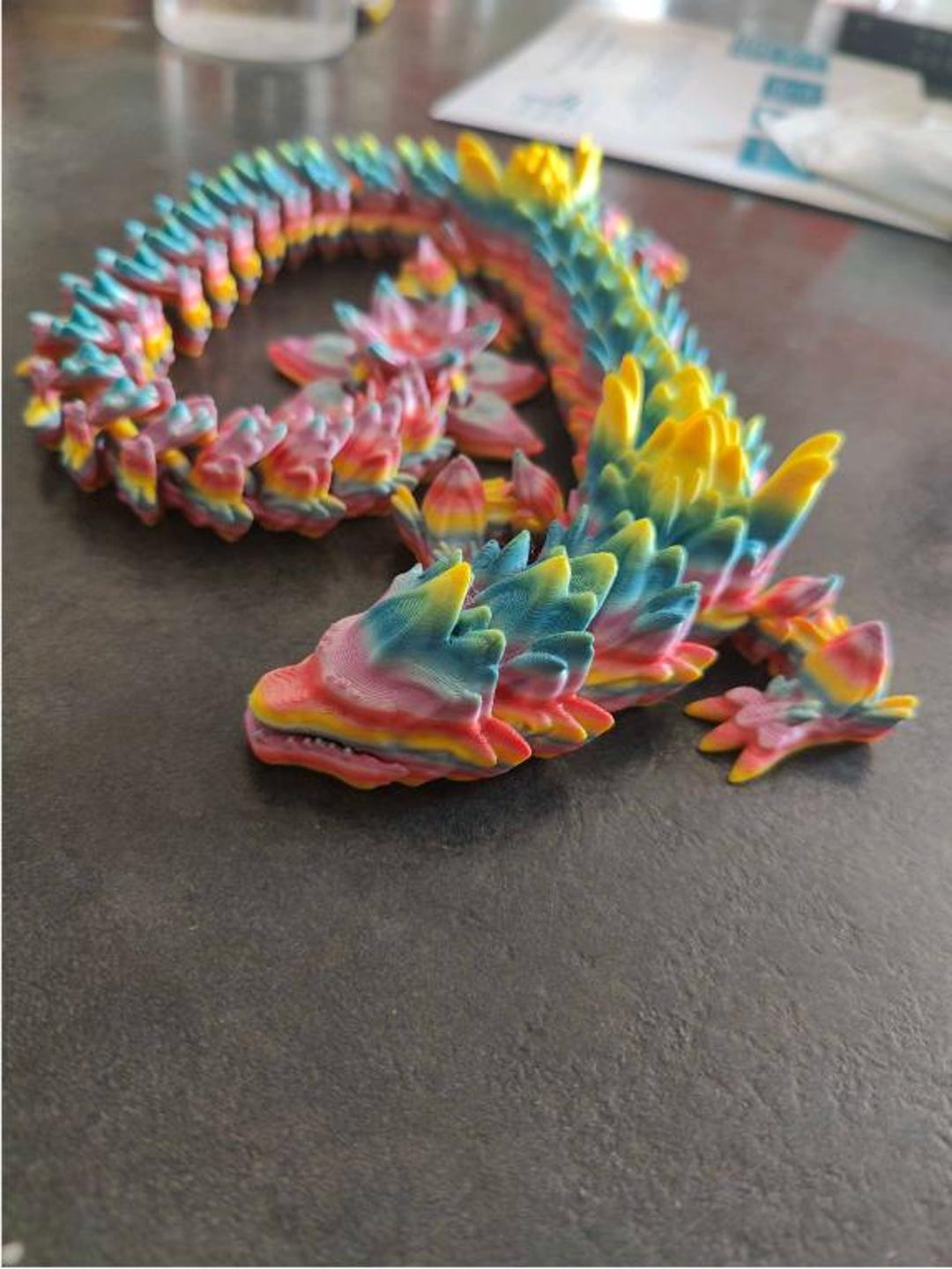 Articulated Flexi Dragon STL File STL File,articulated Dragon 3D STL ...