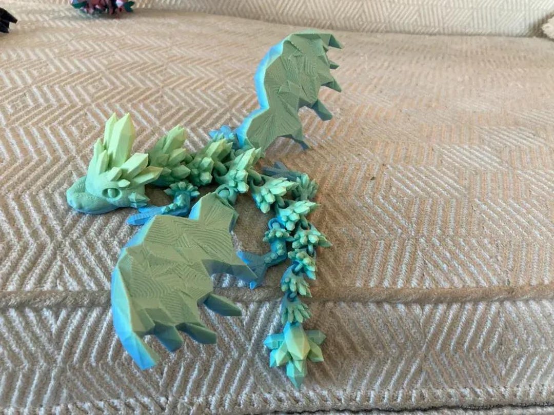 Articulated Baby Dragon Desk Toy STL File Print 3D, Articulated Flexi ...