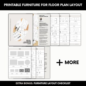 Printable Scale Furniture Templates, DIY Custom Floor Plan Design, Home ...