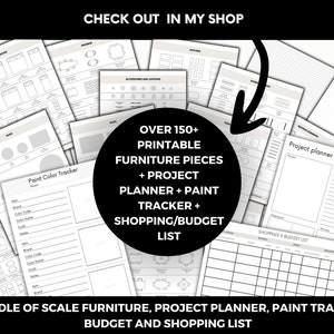 Printable Scale Furniture Templates Interior Design