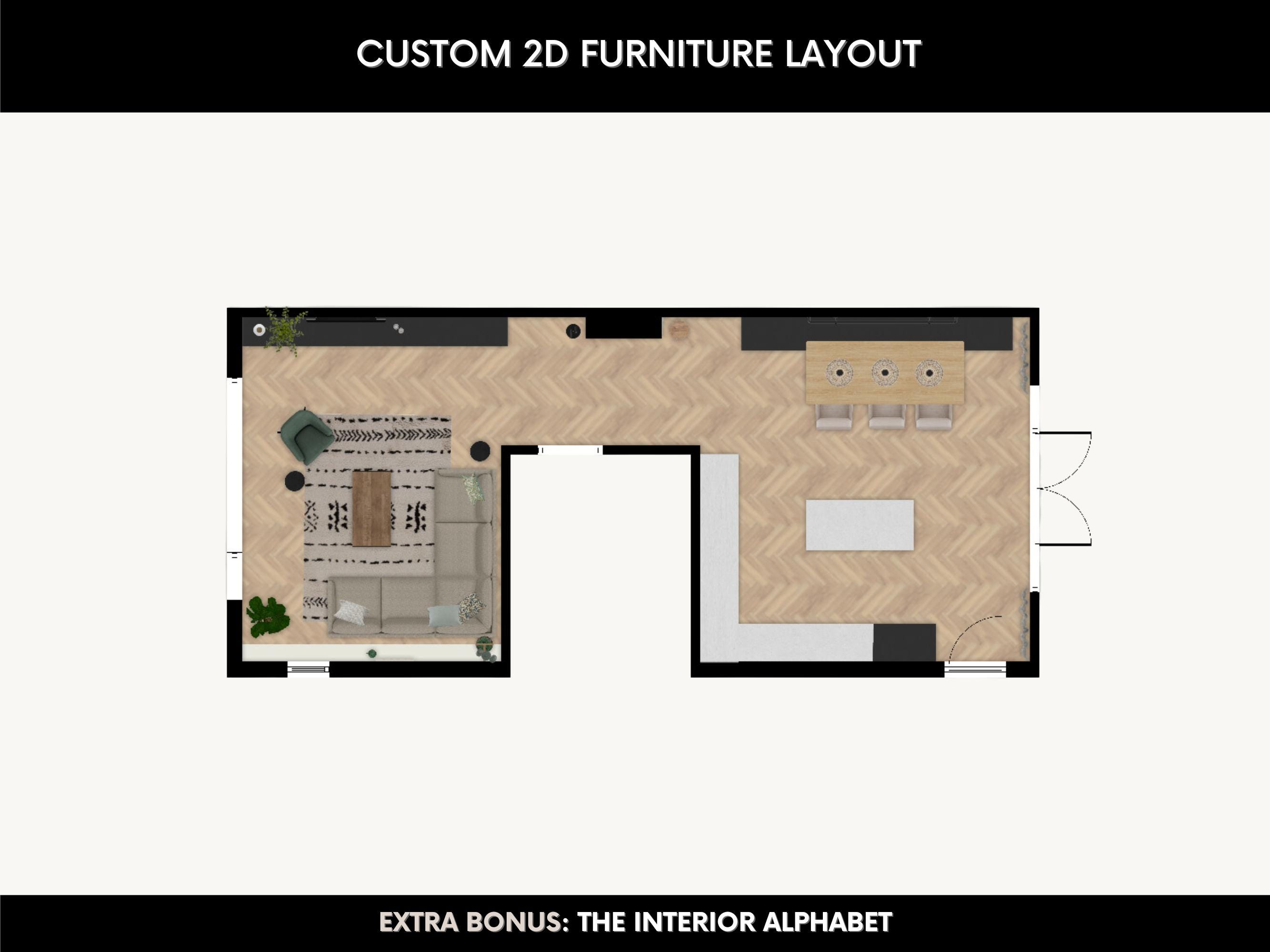 Room Layout Design Service, Custom Floor Plan With Furniture Placement ...