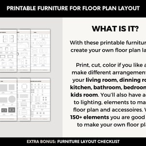 Printable Scale Furniture Templates Interior Design