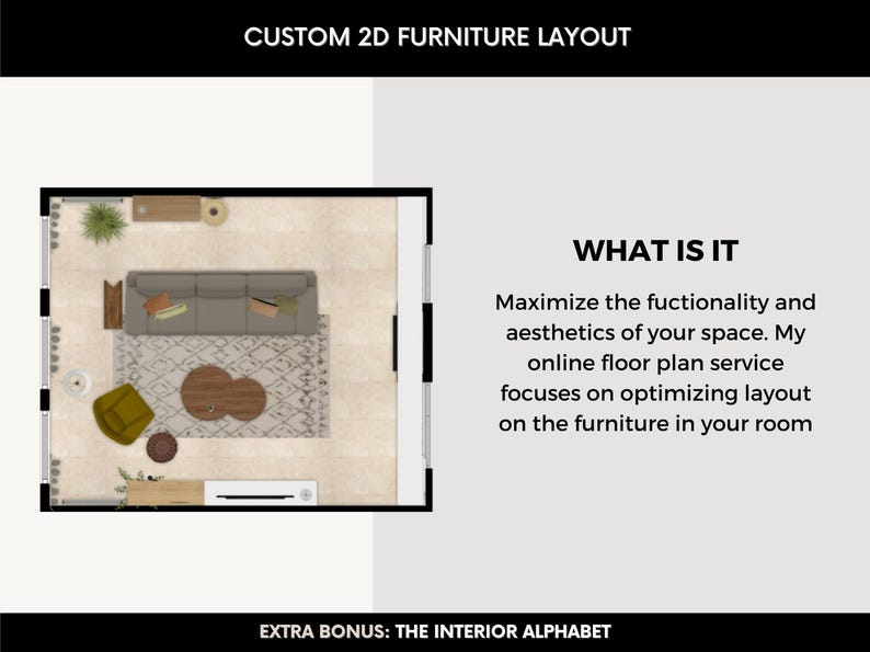Room Layout Design Service, Custom Floor Plan With Furniture Placement ...