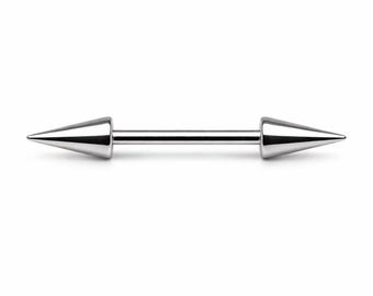 Spike-Nippelpiercing 14G 16G Paar | Brustwarzenpiercing aus Chirurgenstahl | Ausgefallenes Körperpiercing