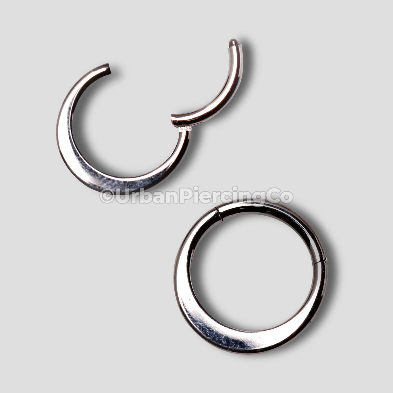 Septum Ring 16 Gauge Surgical Steel Earrings Spiked Septum Ring