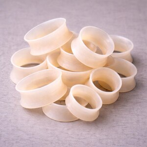 Ultradünne Silikon Ohr Plugs - Flesh Tone Tunnel (Paar) Bild 4