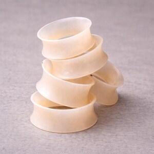 Ultradünne Silikon Ohr Plugs - Flesh Tone Tunnel (Paar) Bild 3