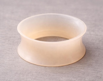 Ultra Thin Silicone Ear Plugs - Flesh Tone Tunnel (Pair)