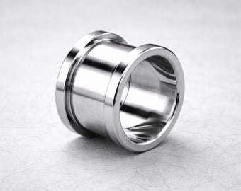 Dilatadores de túnel de acero quirúrgico con rosca/expansores de doble acampanado (par, hasta 2")