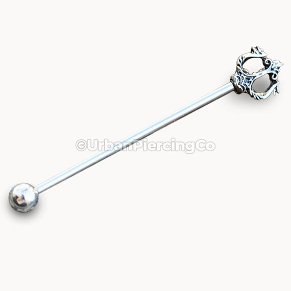 Stainless Steel Ancient Trident of Poseidon Industrial Barbell