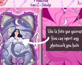 Llavero portatarjetas fotográficas Romantasy: Portatarjetas coleccionables Fairycore