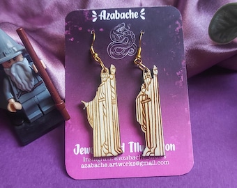 Gondor Gate Earrings: Lord of the Rings Hypoallergenic Jewelry. Middle Earth and Fantasy Jewels. Elvens