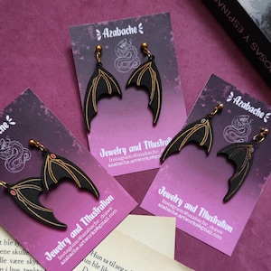 Illyrian Wings Earrings: Bookish Stainless Steel Jewelry. Sarah J Maas jewelry. ACOTAR merch
