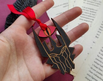 Sauron's Eye Bookmark: Lord of the Rings Wood Bookmark