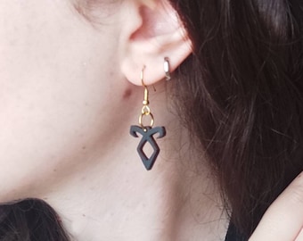Ohrringe und Halskette der Schattenjäger. Schmuck für Leseratten. Fantasie-Bücher. Schattenjäger Merch. Chroniken der Unterwelt.