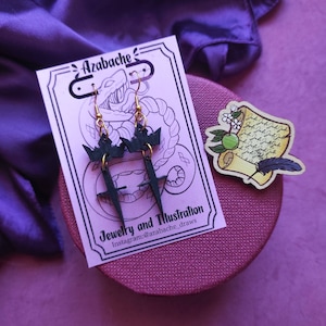 Pack Príncipe Cruel. Pendientes y Pin de Jude y Cardan.
