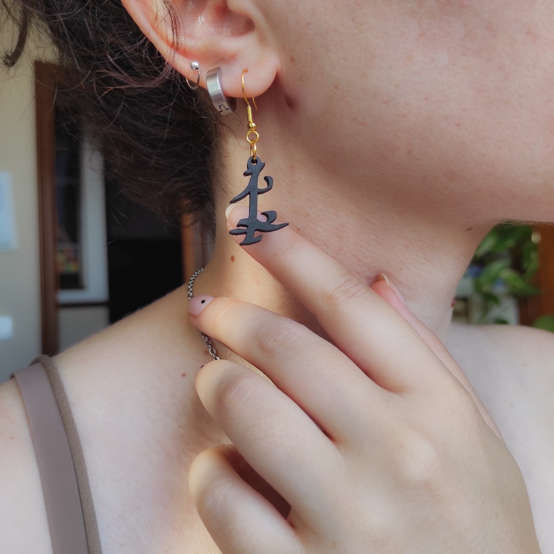 Parabatai Rune Ring Shadowhunters Earrings and Necklace. Parabatai Rune. Mortal Instruments ...