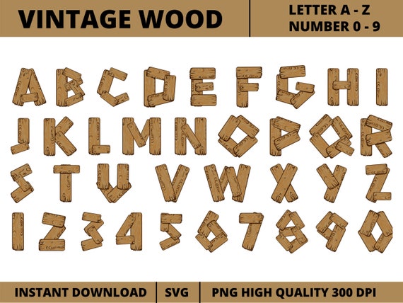 Vintage wooden 2025 alphabet letters