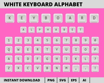 Keyboard Alphabet, Keyboard Clipart, Keyboard Buttons, Keyboard Letter ...
