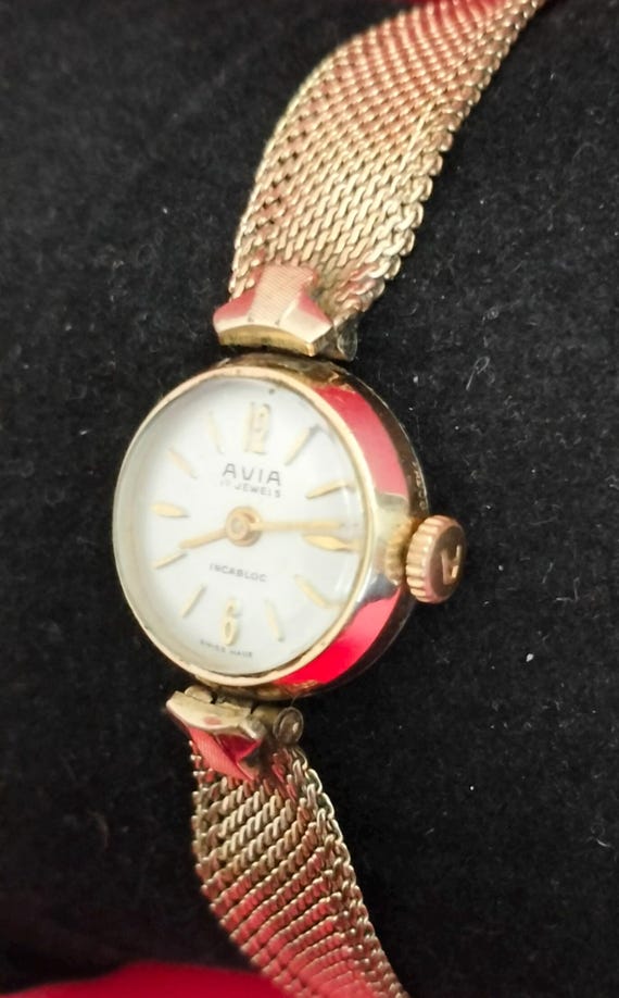 Montre Mécanique Femme Vintage VECA Suisse - Années 70, Acier Inox, Fonctionne, Rectangle
