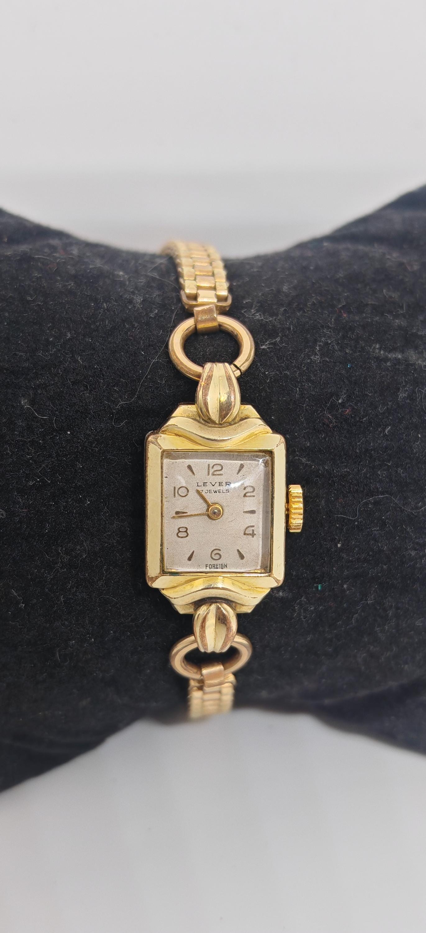 Vintage Swiss Ladies Watch 1960s Lever 17 Jewels Rolled Gold  display picture 3