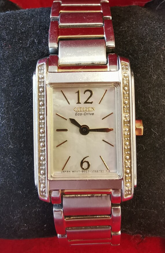 Citizen Eco-drive B023-S041996 2 Tones Bracelet Diamonds  display picture 2