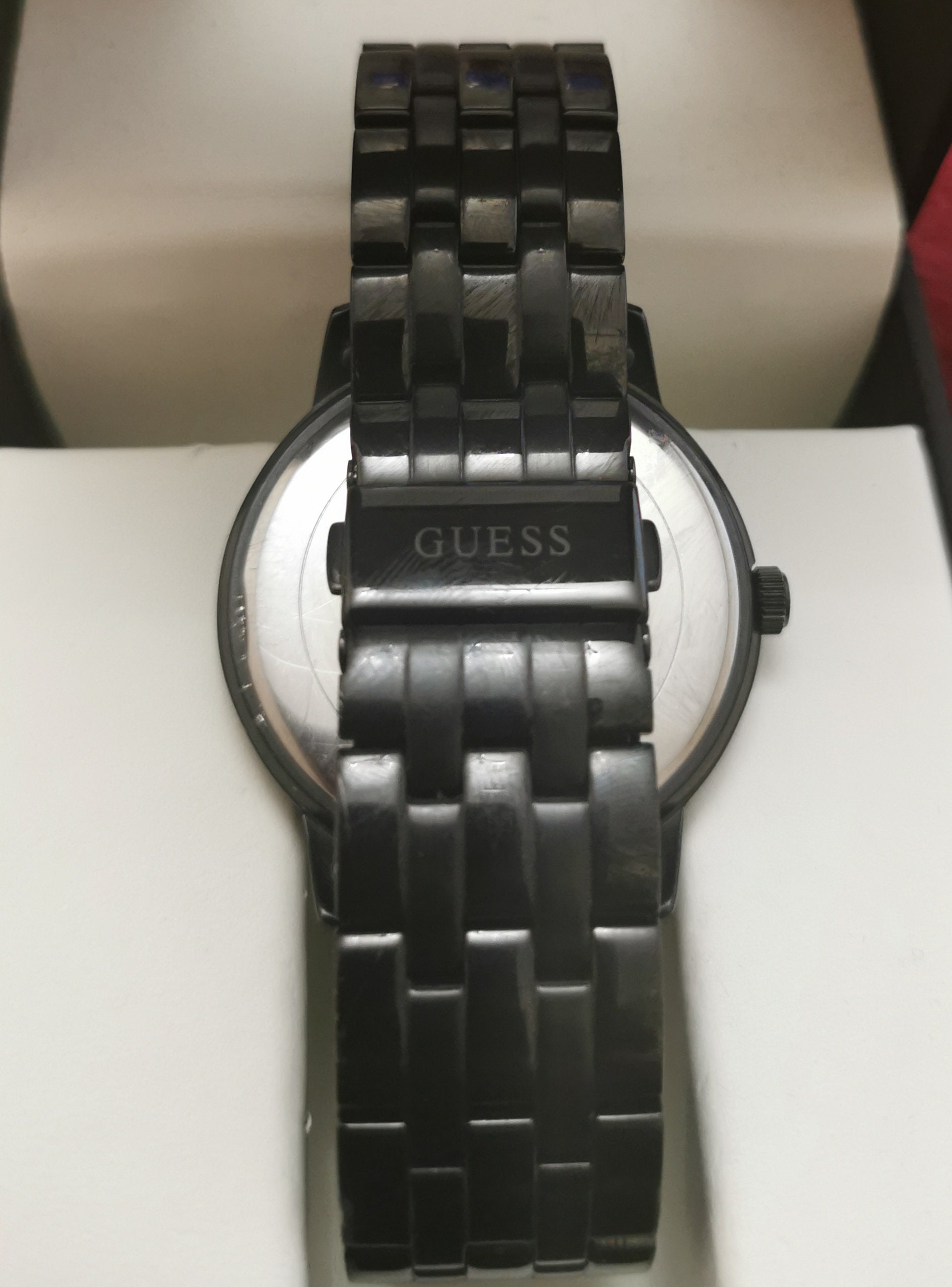 Guess Black Ceramic Bracelet Watch, Diamond Accents - Etsy
